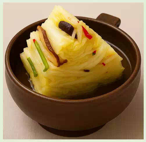 Korean Temple Food : Explore Traditional Vegan Food 19 17Traditional Korean Vegan Food_Korean Temple Food_Stuffed Pear Kimchi