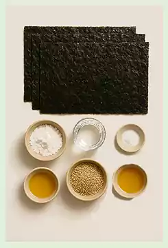 1Korean Temple Food in Autumn_Seasonal Vegan Recipes_Ingredients for Gim Bugak