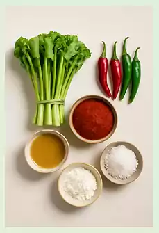 2Korean Temple Food_Seasonal Vegan Recipes_Ingredients for Sangchu-daegung Kimchi