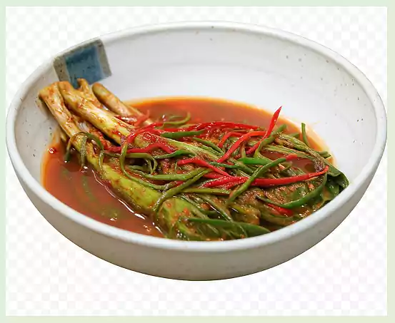 2Korean Temple Food_Seasonal Vegan Recipes_Sangchu-daegung Kimchi