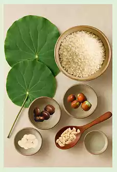 4Korean Temple Food_Seasonal Vegan Recipes_Ingredients for Yeonipbap