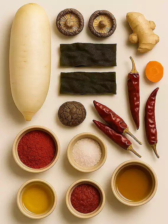 Korean Temple Food in Winter : Seasonal Vegan Recipes for a Healthy Cold Season 9 19Korean Temple Food in Winter_Seasonal Vegan Recipes_Mu-Wakjaji_Ingredients