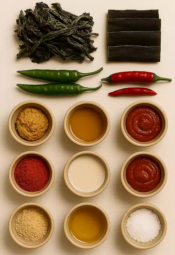 Korean Temple Food in Winter : Seasonal Vegan Recipes for a Healthy Cold Season 11 20Korean Temple Food in Winter_Seasonal Vegan Recipes_Siraegi-Jjim_Ingredients